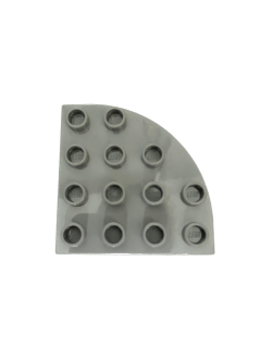 Lego® Duplo® zaoblená kostka 4x4 sv. šedá